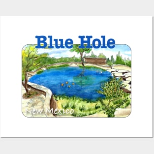 Blue Hole, New Mexico Posters and Art